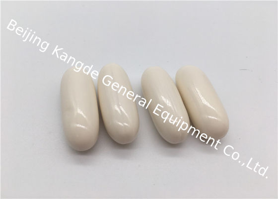Oblong Shaped Calcium Carbonate Vitamin D3 Softgels For Bone Health BS05