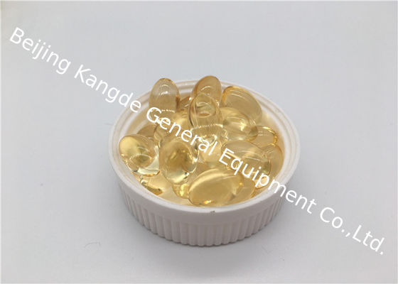 Clear Pale Yellow Vitamin E Supplement Oval Shaped , Vitamin E Softgels For Skin VS1H