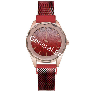 WJ-8721 Ladies Star Quartz 2019 Mix Colors Mesh Steel Magnet Buckle Women watch