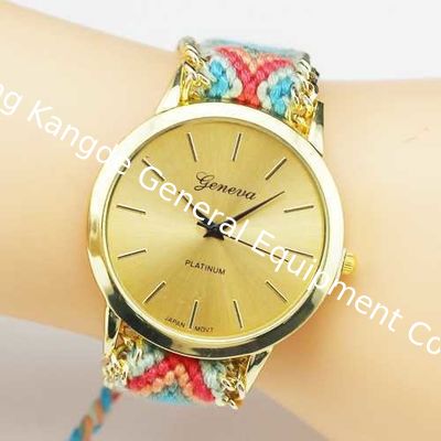 WJ-3118-1 Promotion Geneva Knitted Wrap Bracelet Quartz Watches