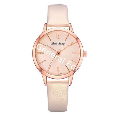 WJ-8455 Fashion Woman Purple Good Quality Gift Alloy Watch Case Lady Leather Watch