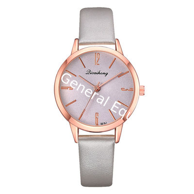 WJ-8455 Fashion Woman Purple Good Quality Gift Alloy Watch Case Lady Leather Watch