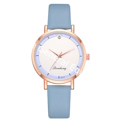 WJ-8447 New Fashion Women Good Quality Many Colors Alloy Watch Case Pu Leather Bracelet Watch