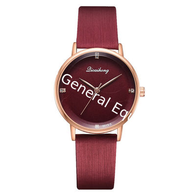 WJ-8454 Fashion Charm Good Quality Alloy Watch Case Analog Watch Ladies Leather Watch