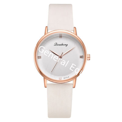 WJ-8454 Fashion Charm Good Quality Alloy Watch Case Analog Watch Ladies Leather Watch