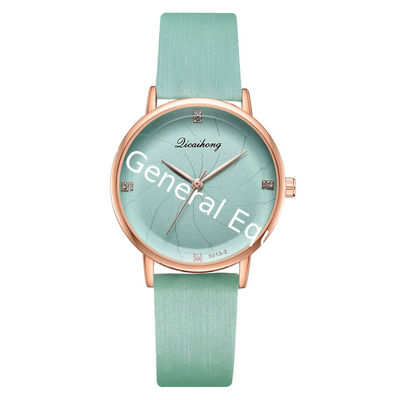 WJ-8454 Fashion Charm Good Quality Alloy Watch Case Analog Watch Ladies Leather Watch