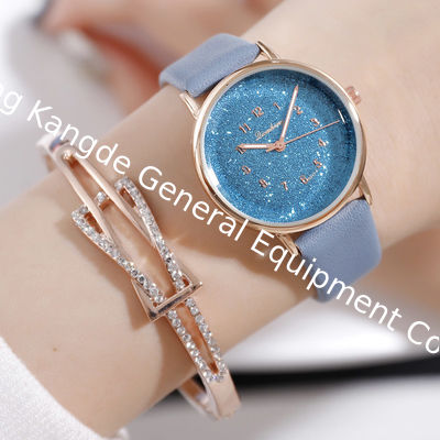 WJ-8448 Fashion Woman Good Quality Many Colors White Band Women Leather Watch