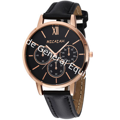 WJ-8424 Women Fashion Wrist Leather Strap Alloy Watch Case Analog Watch