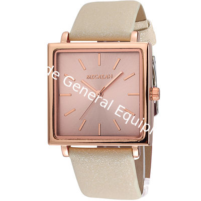 WJ-8420 Women Fashion Hand Alloy Watch Case Leather Women Watch