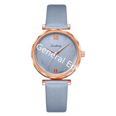 WJ-8413 Women Fashion Alloy Watch Case Leather Women Watch