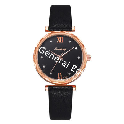 WJ-8413 Women Fashion Alloy Watch Case Leather Women Watch