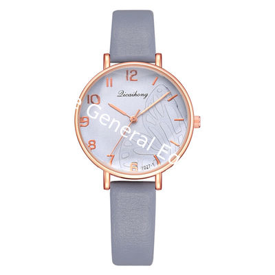 WJ-8412 Fashion Women Quartz Leather Band Alloy Case Watch