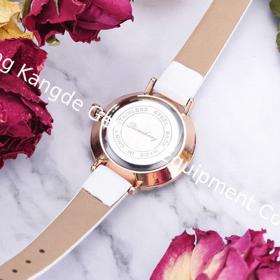WJ-8412 Fashion Women Quartz Leather Band Alloy Case Watch