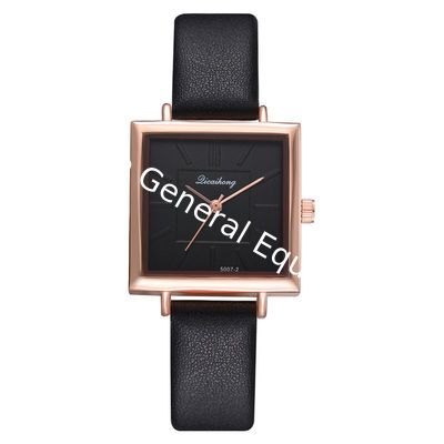 WJ-8407 Ladies Leather Quartz Alloy Watch Case Watch