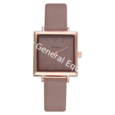 WJ-8407 Ladies Leather Quartz Alloy Watch Case Watch