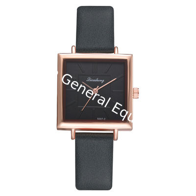 WJ-8407 Ladies Leather Quartz Alloy Watch Case Watch