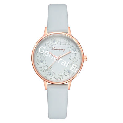 WJ-8415 Women Fashion Hand Leather Band Alloy Case Watch