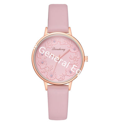 WJ-8415 Women Fashion Hand Leather Band Alloy Case Watch