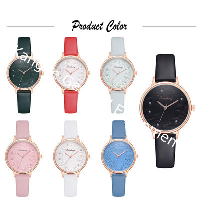 WJ-8415 Women Fashion Hand Leather Band Alloy Case Watch