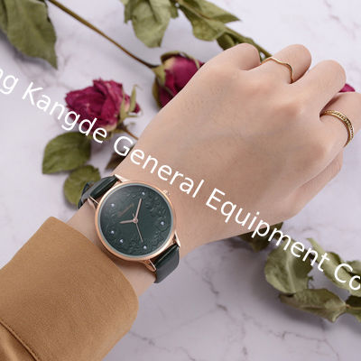 WJ-8415 Women Fashion Hand Leather Band Alloy Case Watch