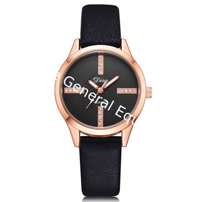WJ-8394 New Fashion Ladies Alloy Watch Case Leather Watch