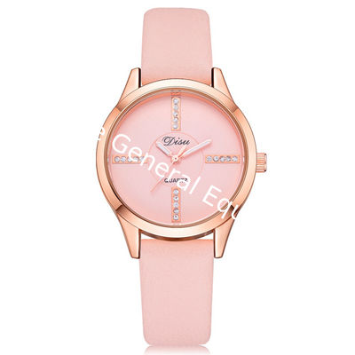 WJ-8394 New Fashion Ladies Alloy Watch Case Leather Watch