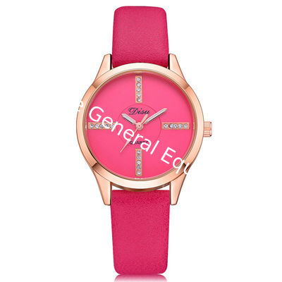 WJ-8394 New Fashion Ladies Alloy Watch Case Leather Watch