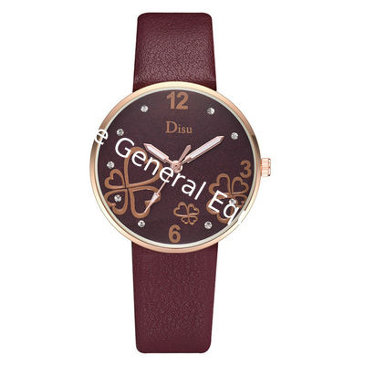 WJ-8393 New Fashion Watch Ladies Leather Band Strap Alloy Case Watch