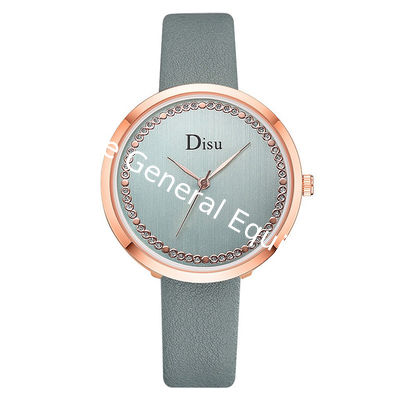 WJ-8392 New Fashion Alloy Case Ladies Leather Watch