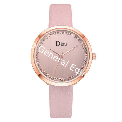 WJ-8392 New Fashion Alloy Case Ladies Leather Watch