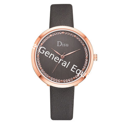 WJ-8392 New Fashion Alloy Case Ladies Leather Watch