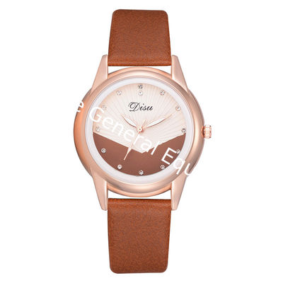 WJ-8390 New Fashion Ladies Leather Strip Alloy Case Watch