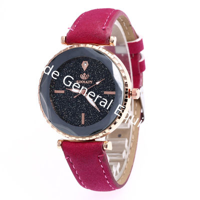 WJ-7979 New Fashion  Ladies Leather Strap  Quartz Wrist Watch