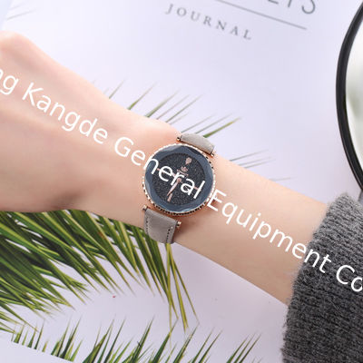 WJ-7979 New Fashion  Ladies Leather Strap  Quartz Wrist Watch