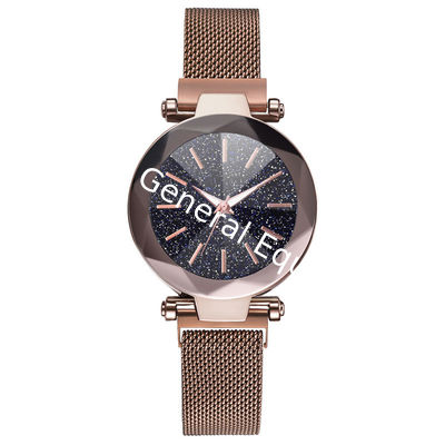 WJ-8485 Charm Good Quality Alloy Case Ladies Stainless Steel Magnetic Watch Band Watch