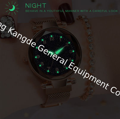 WJ-8481China Good Quality Fashion Smart Quartz Alloy Case Night Lights Magnetic Belt Watch