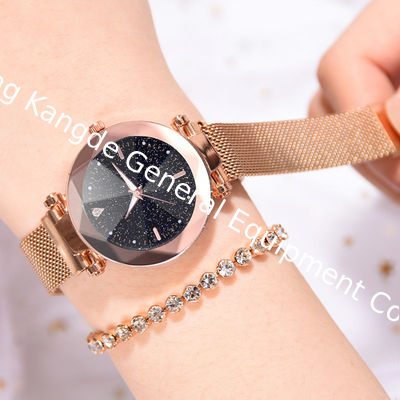 WJ-8480 China Good Quality Gold Colors Alloy Case Fashion Smart Ladies Wrist Night Lights 16Mm Stainless Steel Band Watch