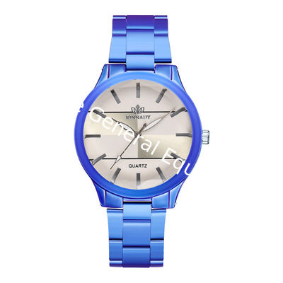 WJ-8464 Good Quality Blue Alloy Case Wrist Cheap Alloy Watch For Women