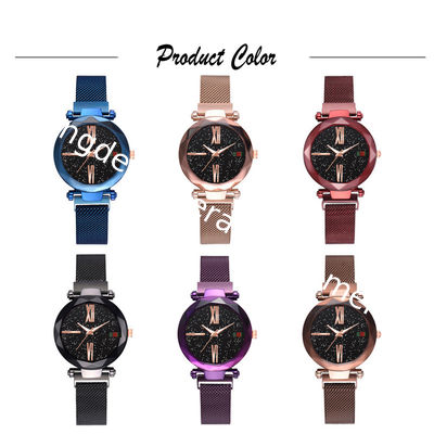 WJ-8359 Fashion Smart Purple 6 Colors 16Mm Stainless Steel Watch Band Magnetic Strap Watch