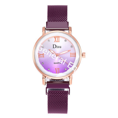 WJ-8458 New Fashion Watch Ladies Chinese Good Quality Magnetic Watch Strap Stainless Steel Band Watch