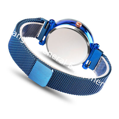 WJ-8656 New Style Purple Stainless Steel Watch Band Alloy Case 5 Colors Magnetic Strap Analog Quartz  Watch