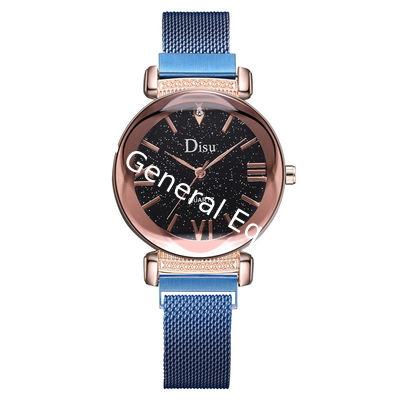 WJ-8429 China Factory High Quality 16Mm Stainless Steel Watch Band Analog Quartz Magnetic Strap Watch