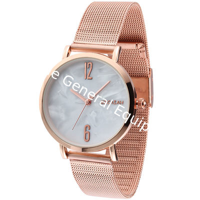 WJ-8419 Stainless Steel New Design Fashion Girls Mesh Watch Ladies Analog Quartz Watch