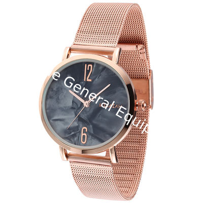 WJ-8419 Stainless Steel New Design Fashion Girls Mesh Watch Ladies Analog Quartz Watch