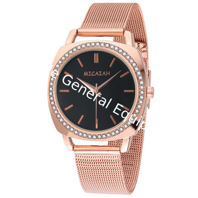 WJ-8422 New Design Fashion Girls Stainless Steel Mesh Band Analog Quartz Watch