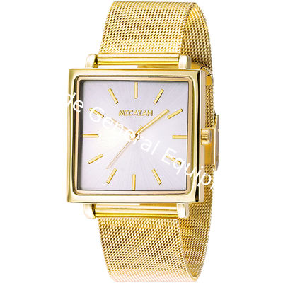 WJ-8421New Design Fashion Girls Stainless Steel Mesh Watch Strap Analog Quartz Watch