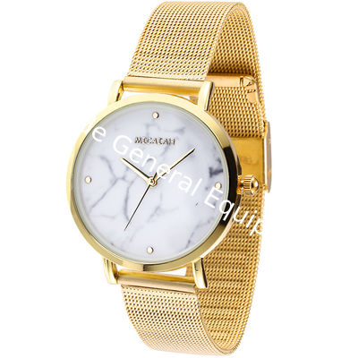 WJ-8418 New Design Fashion Girls Stainless Steel Analog Quartz Mesh Strap Watch