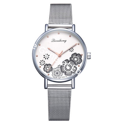 WJ-8408 Cheap Woman Analog Quartz Stainless Steel Band Watch