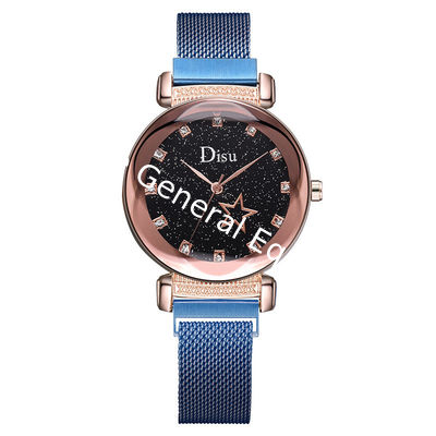 WJ-8384 Fashion Women Stainless Steel Magnetic Band Watch