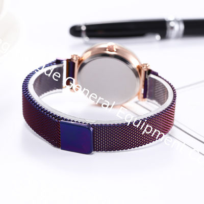 WJ-8084 New Stainless Steel Band Magnetic Strap Quartz Watch